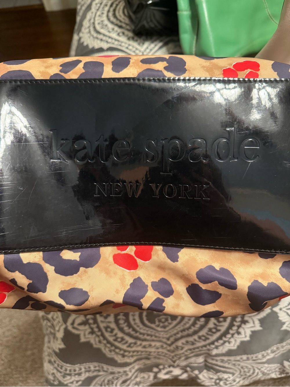 Kate Spade Stevie Pop Art Leopard Satchel EUC - Picture 8 of 13